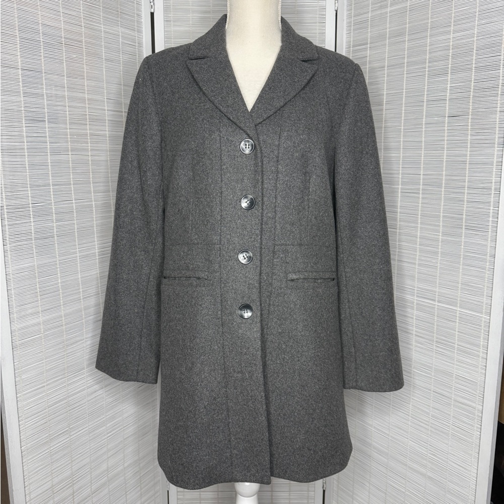 Pendleton Gray Blazer Classic Wool Design Size M - image 1